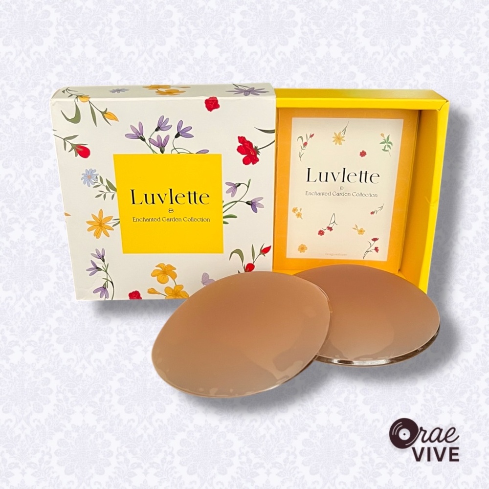 Luvlette Enchanted Garden Collection Silicone Nipple Covers – Small, Caramel